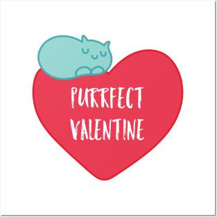 Purrfect Valentine Posters and Art